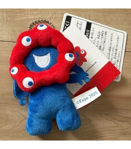 Amazon.co.jp: ミャクミャク ハンギョドン ぷっくり立体キーホルダー