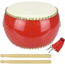 木製 赤 和太鼓スタンドB 木製 和太鼓 スタンド付き（値下げできます