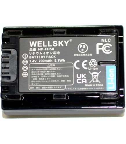 Amazon | NinoLite NP-FF70 NP-FF71 互換 バッテリー 2個セット ソニー