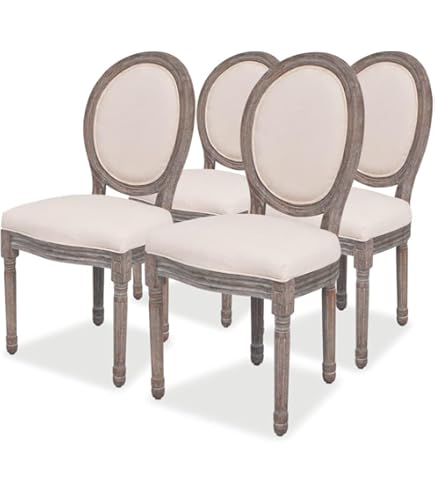 Amazon | クロシオ アンティーク調 猫脚 フランシスカ チェアー 肘なし