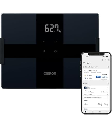 Amazon | オムロン 体重 体組成計 カラダスキャン ブラック KRD-603T2