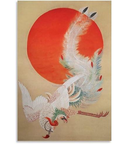 Amazon.co.jp: 日本の名画 伊藤若冲 日出鳳凰図（ひのでほうおうず