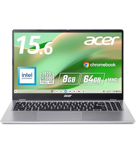 Amazon.co.jp: Acer Chromebook Chrome OS 15.6インチ フルHD テンキー