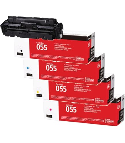 Amazon.co.jp: 【純正品】CANON トナーカートリッジ055H 4色5本セット