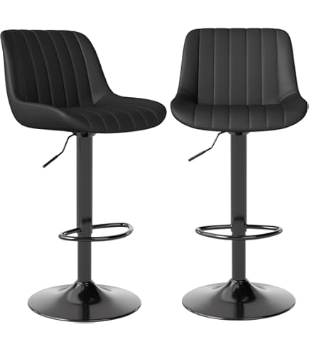 Amazon｜Reelyo カウンターチェア 回転昇降バースツール PUレザー