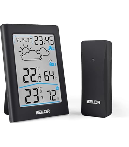 Amazon | 佐藤計量器製作所(Sato Keiryoki Mfg.) 最高最低無線温湿度計