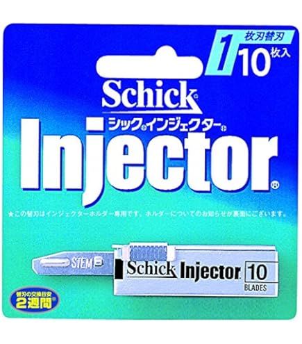 Amazon.co.jp: Schick(シック) インジェクター 1枚刃 替刃(10枚入) 髭