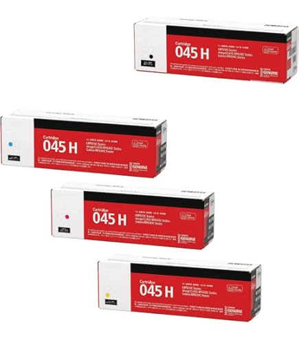 Amazon.co.jp: 【純正品 4色セット】 キヤノン トナーカートリッジ CRG