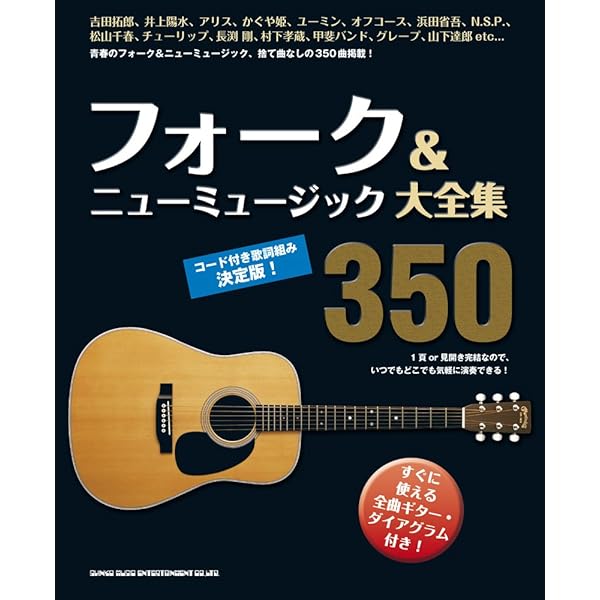ギター弾き語り 大きな歌詞とコードネームで本当に見やすい