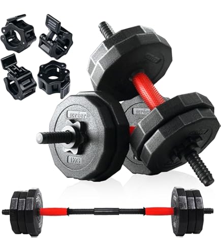 Amazon | ダンベル ラバータイプ (50kgセット) 可変式 ダンベル 25kg 2