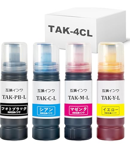 Amazon.co.jp: エプソン 純正 インクボトル タケトンボ TAK-4CL (TAK