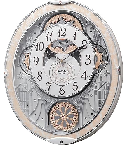Amazon.co.jp: リズム時計工業 SmallWorld 電波からくり 掛け時計
