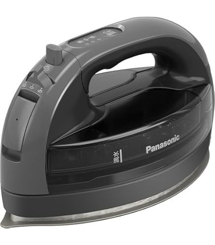 Amazon | パナソニック コードレススチームWヘッドアイロン ダーク