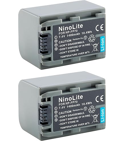 Amazon | NinoLite NP-FF70 NP-FF71 互換 バッテリー 2個セット ソニー