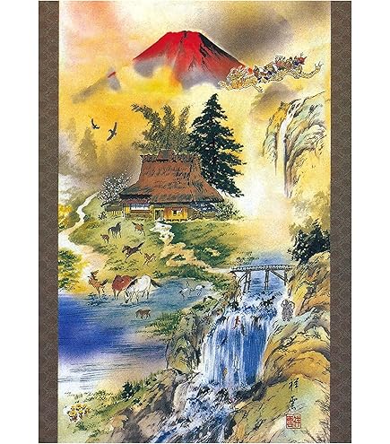 Amazon.co.jp: 沢田実『尾瀬の朝(P10号)』日本画 風景画 湿地 おぜ