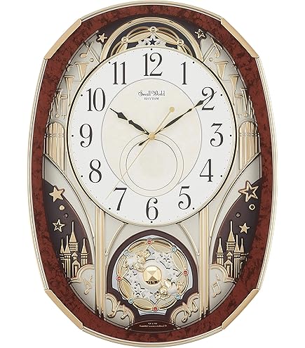 Amazon.co.jp: リズム時計工業 SmallWorld 電波からくり 掛け時計