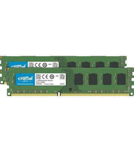 Crucial Technology 32GB Kit (16GBx2), 240-pin DIMM, DDR3 PC3-12800