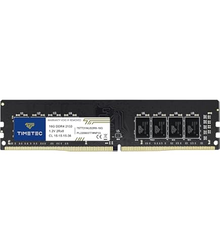 RASALAS 16GB DDR4 2133MHz PC4-17000 Non-ECC Unbuffered 1.2V CL15