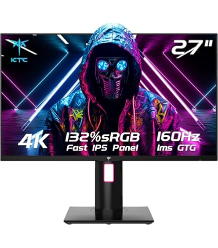 Amazon.com: KTC 27 Inch 4K Gaming Monitor, UHD 160Hz/144Hz 1ms