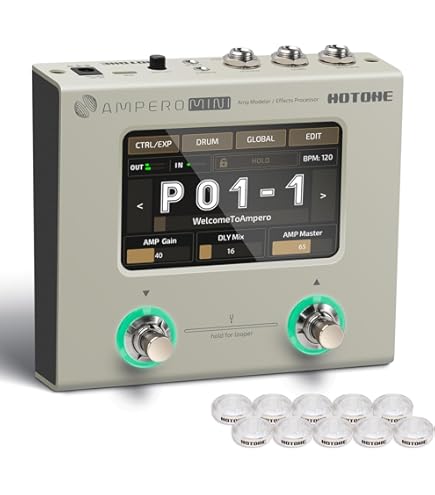 Amazon.com: HOTONE Ampero Mini MP50VN - Guitar Multi Effects