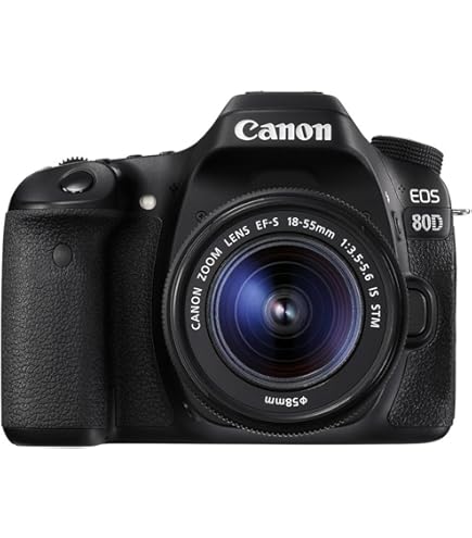 Amazon.com : Canon EOS 80D Digital SLR Kit with EF-S 18-55mm f/3.5