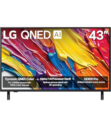 Amazon.com: LG 43QNED82AUA 43 Inch QNED AI 4K Smart TV with HDR10