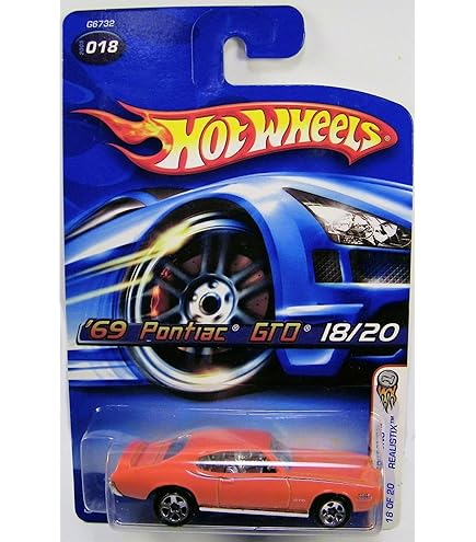 Amazon.com: Hot Wheels *69 Pontiac Gto (Red) #018 Kmart Exclusive