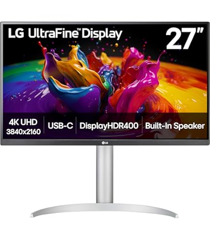 Amazon.com: LG 27UP600-W 27-inch Ultrafine 4K UHD (3840x2160) IPS