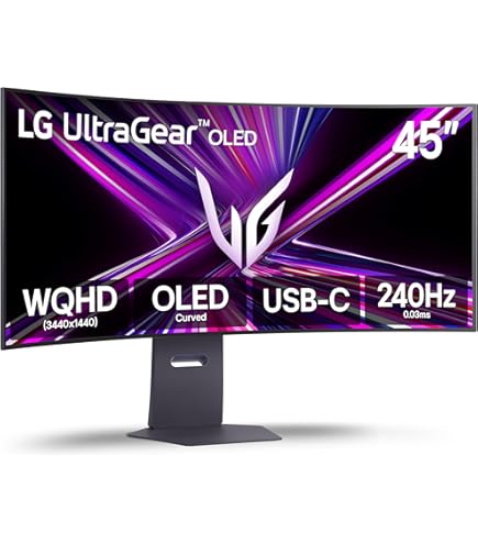 Amazon.com: LG 45GS95QE Ultragear OLED Curved Gaming Monitor 45