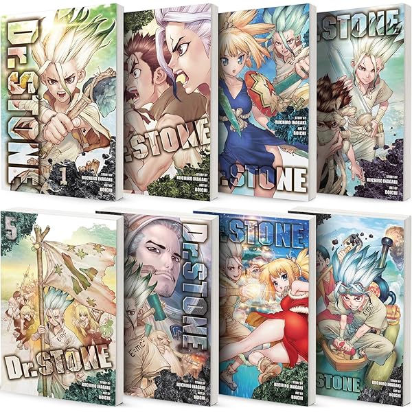 Dr. STONE Manga, Set of 26 Books. Vol. 1-26: Riichiro Inagaki