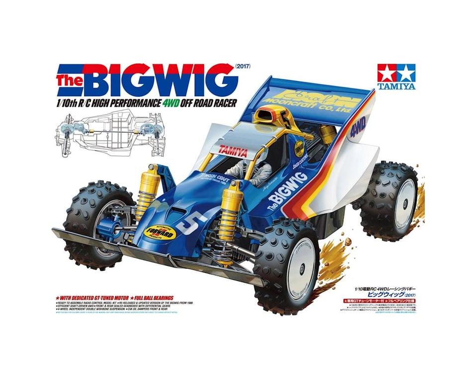 Tamiya Bigwig 2017 Electric 1/10 4WD Off-Road Buggy Kit [TAM47330