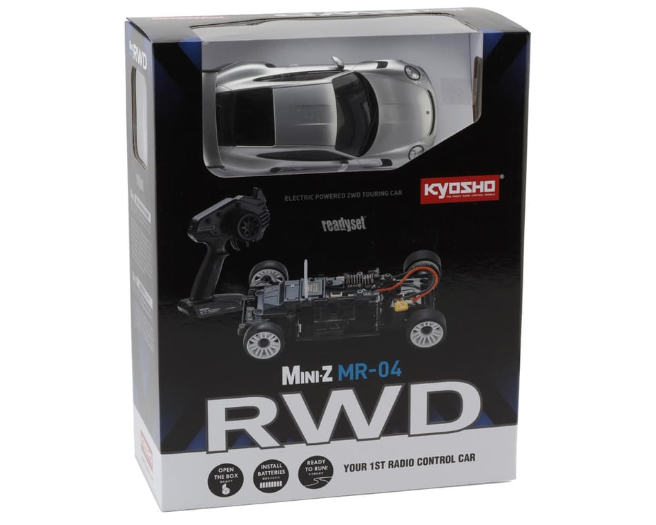 Kyosho MR-04 RWD Mini-Z ReadySet w/Porsche 911 GT Body (Silver