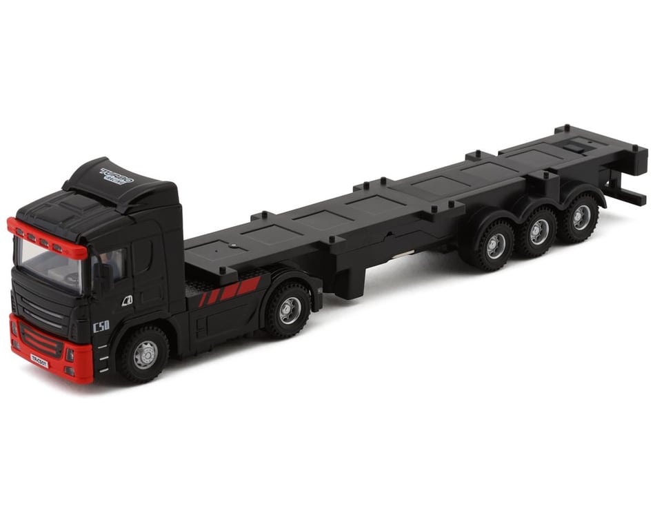 Turbo Racing C-50 1/76 RTR Electric 4WD Micro Semi Truck (Black