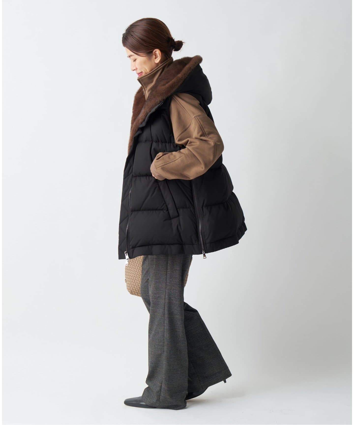 LOU ANDREA/ルーアンドレア 2WAY DOWN VEST ダウンベスト（ベスト