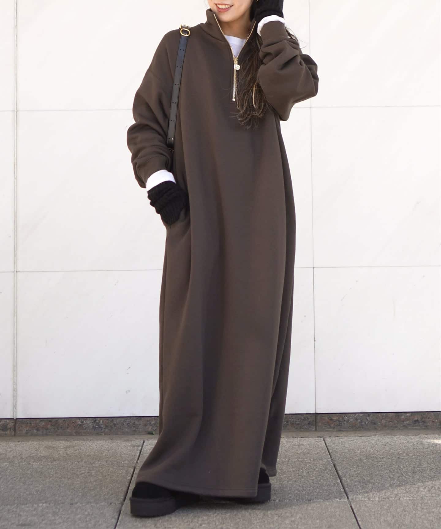 ウォームジップドレス（ワンピース）｜AP STUDIO（エーピー