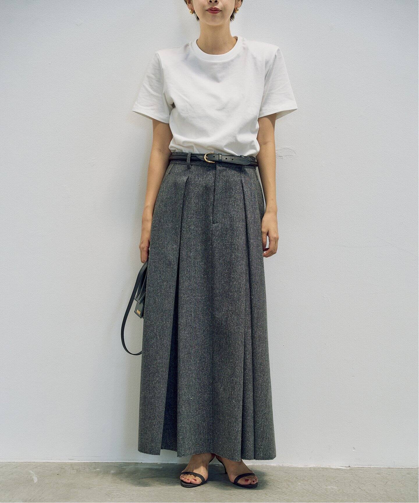 追加》R'IAM TWEEDボンディング スカート（ロング・マキシ丈スカート