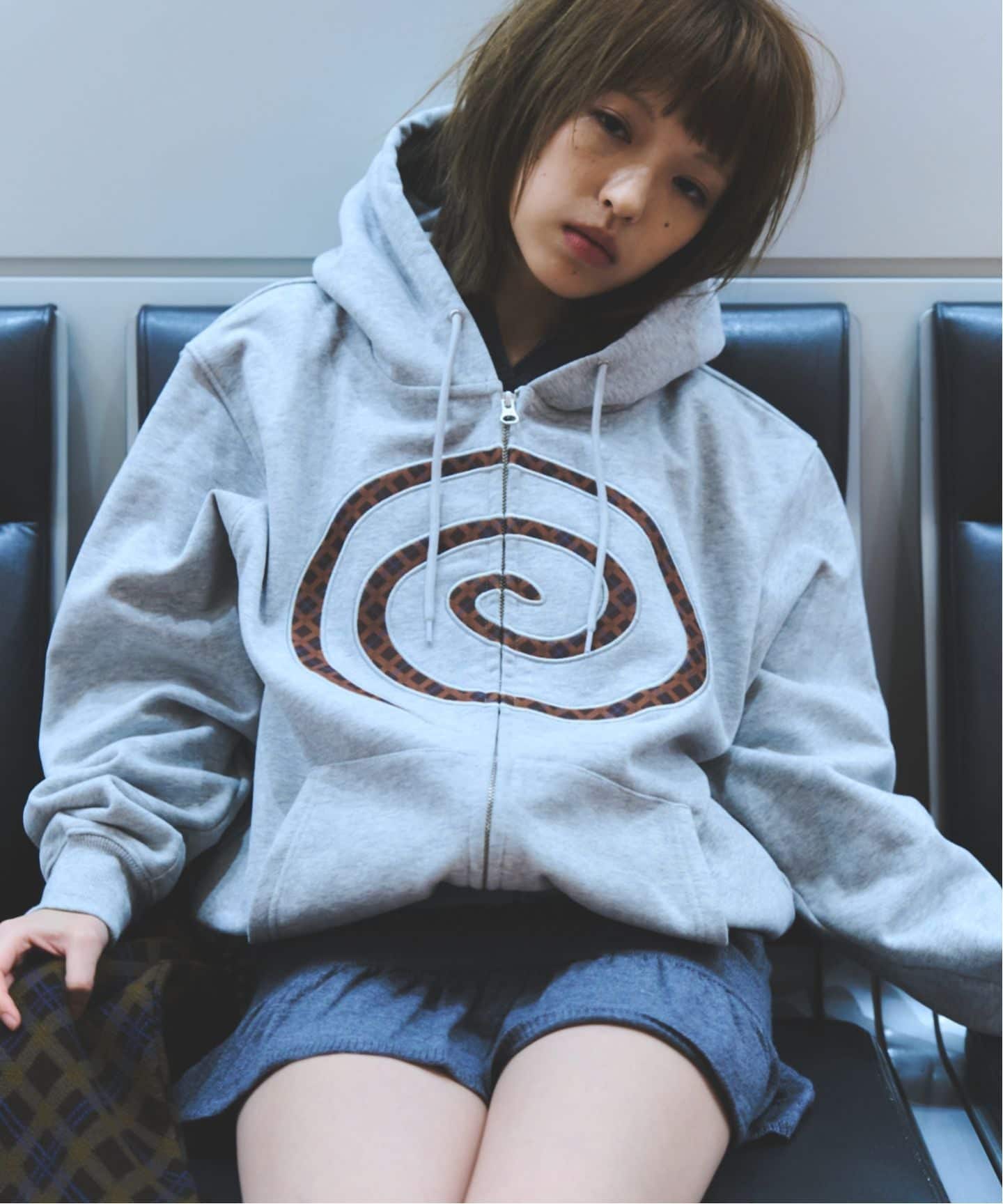 SOL soonerorlater / スーナーオアレイター EX PLAID ZIP HOODIE