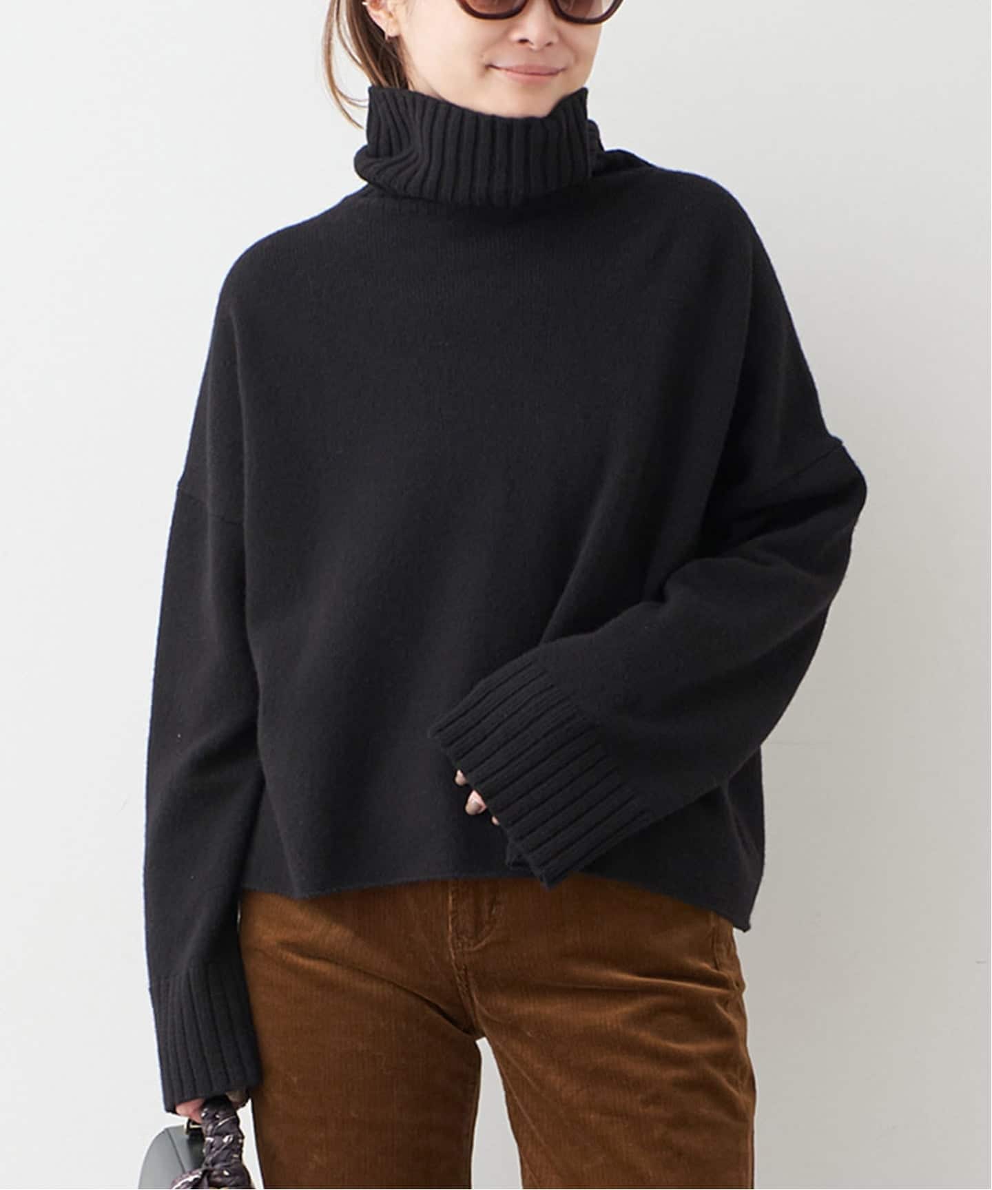 Cropped タートルネック ニット（ニット／セーター）｜Deuxieme Classe