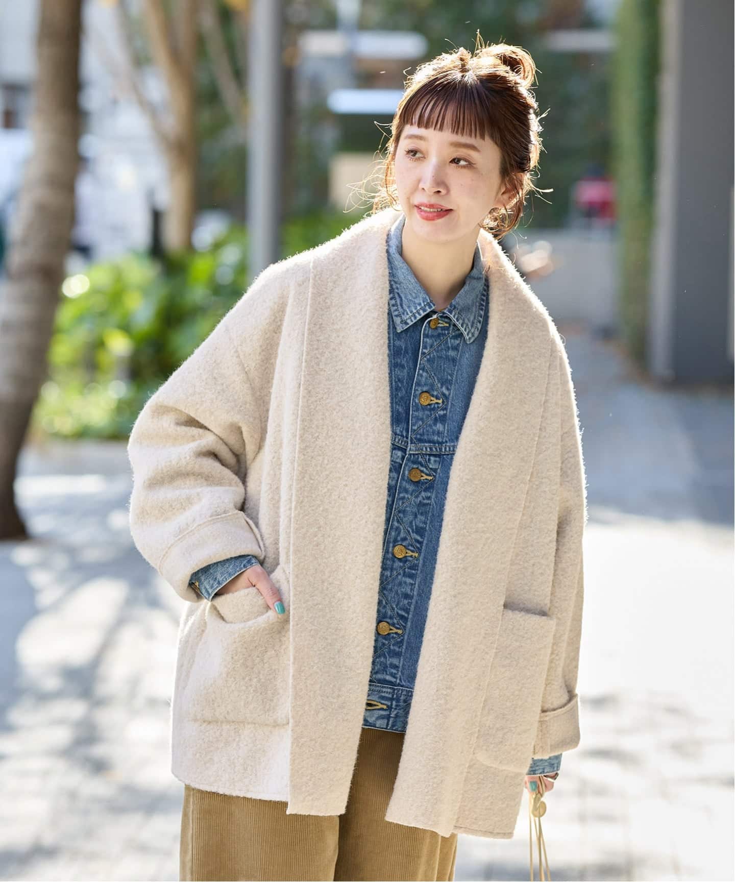 追加2》ブークレージャージ着流しコート（その他ブルゾン／アウター