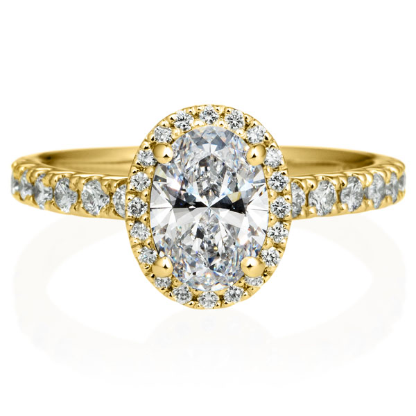 K18YG ルシーダ オーバルカット ダイヤモンド エタニティタイプ