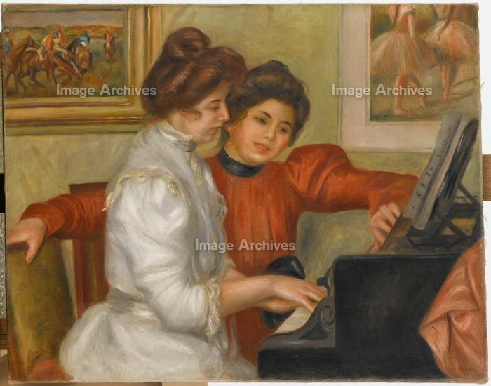 作品詳細 | ピアノの前のイヴォンヌおよびクリスティーヌ・ルロール