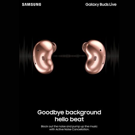 Official Samsung Galaxy Buds Live Wireless Earphones - Mystic Bronze