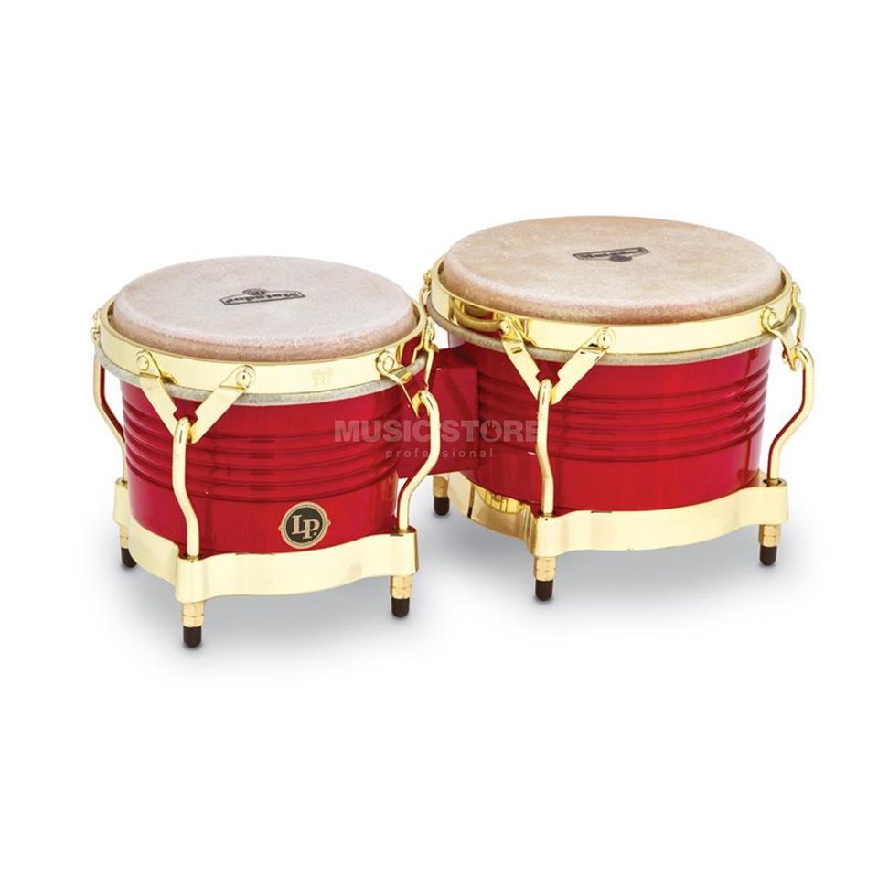 Latin Percussion M201-RW Matador Wood Bongos (Red/Gold) | USA