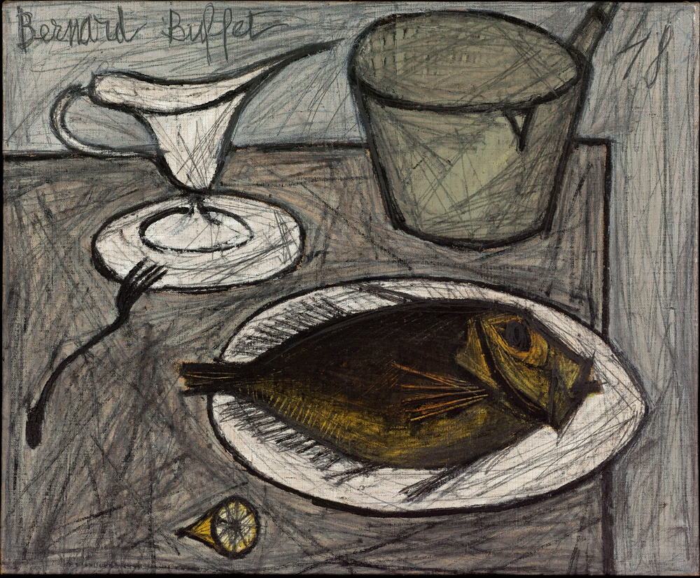 Bernard BUFFET - Nature morte au poisson | Musée d'Art Moderne de