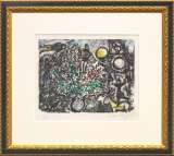 マルク・シャガール「ダフニスとクロエより『小牧場の春 (作者サイン