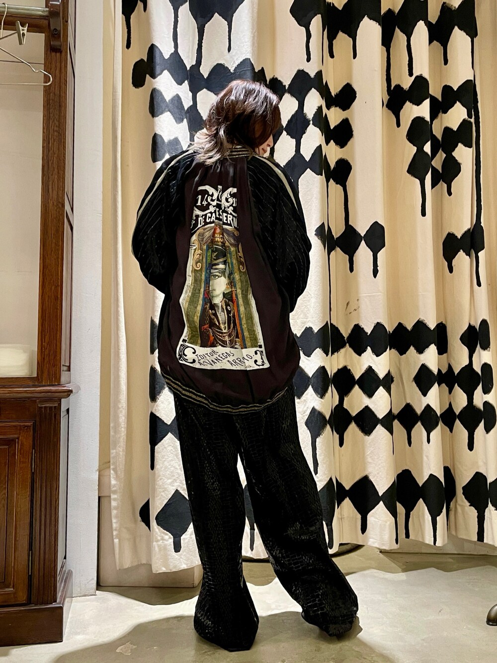 HYDE 着用 SHEAR SPIRIT ジェーン・バーキン柄スカジャン