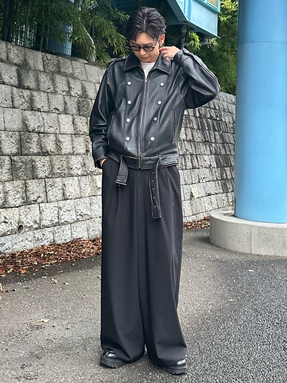 GRANCY】Napoleon Leather Blouson / ナポレオンレザーブルゾンを使っ