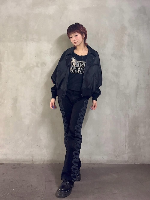 SNAKE LOOP柄デニムフレアパンツ（デニムパンツ）｜HYSTERIC GLAMOUR