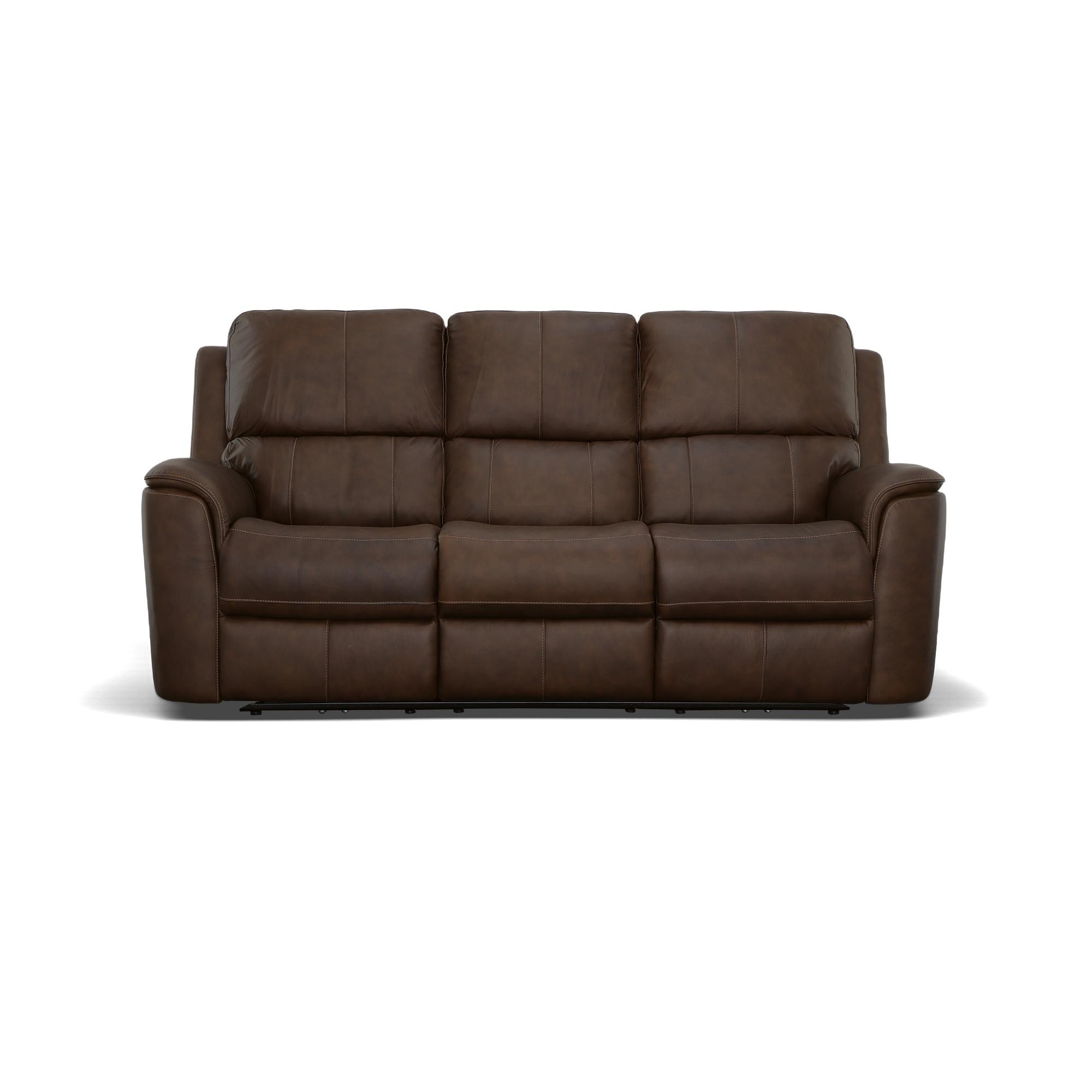 FLEXSTEEL Henry Power Reclining Sofa with Power Headrests & Lumbar