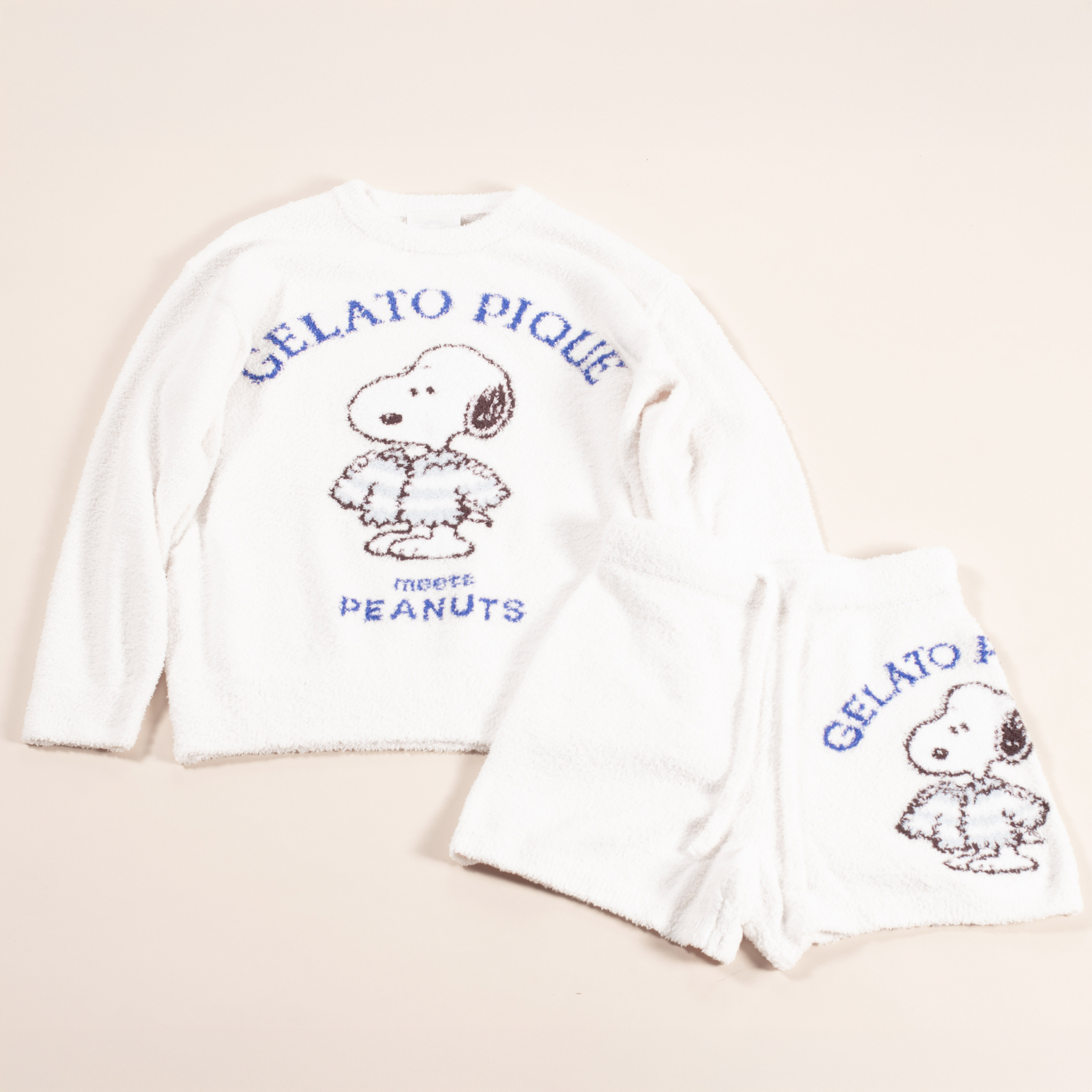 WOMEN】【PEANUTS】オリジナルJQDプルオーバー＆ショートパンツ